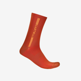 Castelli Linea Logo 15 Sock Paprika