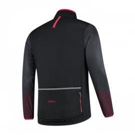 Rogelli Wire Winterjacket Zwart/Rood - Maat S