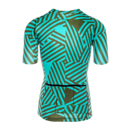 Bioracer Spitfire Jersey Don Dazzle Mint/Olive - Maat XXL