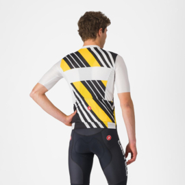 Castelli Heritage Jersey Black White Yellow