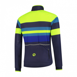 Rogelli Peak Winterjacket Blauw/Fluor/Geel - Maat S