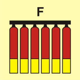 mo sign fixed foam fire extinguishing