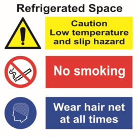 Space identification signage - Refrigerated Space