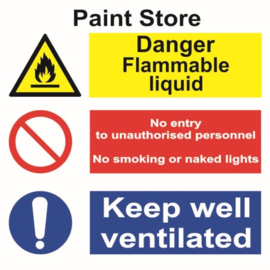 Space identification signage - Paint Store