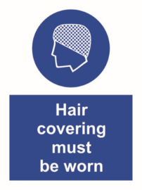 Hair covering must be worn