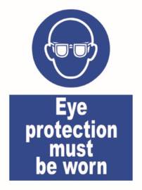 Eye protection must be worn