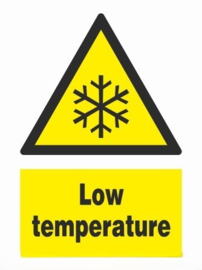 Warning low temperature