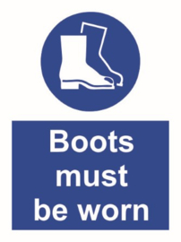 Boots must be worn