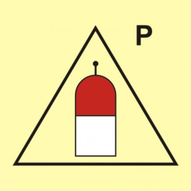 Imo sign remote release station for powder