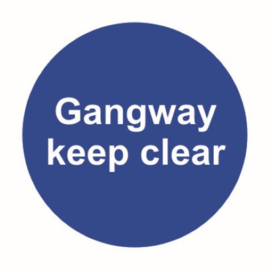 Gangway keep clear