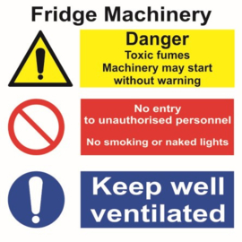Space identification signage - Fridge Machinery