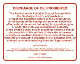 Discharge of oil prohibited
