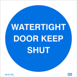 Imo sign watertight door keep shut