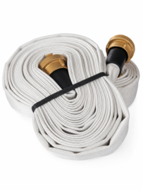 Firehose (white) 38 mm  with aluminium storz 38 cam distance 51