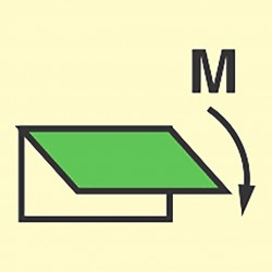 Closing device for ventilation.. machinery spaces