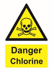 Warning danger chlorine