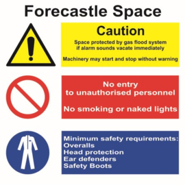 Productcode: 143128 Download this page PDF Space identification signage - Forecastle Space