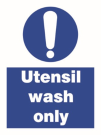 Utensil wash only