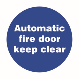 Automatic fire door keap clear