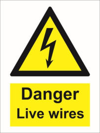 danger live wires