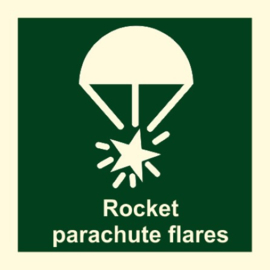 Rocket parachute flares