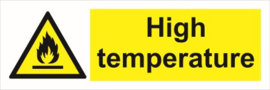 Warning high temperature