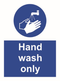 Hand wash only