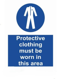 Protective clothing must be worn in this area