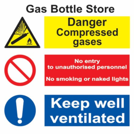 Space identification signage - Gas Bottle Store