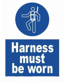 Harness must be worn