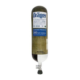 Dräger Composite Air Cylinder, 6 liter, 300 bar