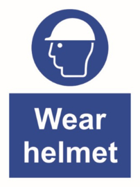 Wear helmet