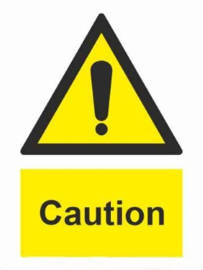 Warning caution