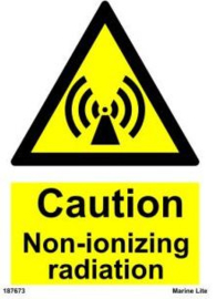 Warning non-ionizing radiation