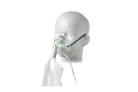Infant, high concentration oxygen mask with tube, 2.1m