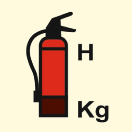 Fire extinguisher for gas other than CO2 or nitrogen