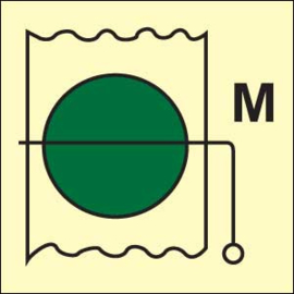 Imo sign fire damper for machinery space