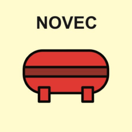 Fixed fire extinguishing installation for Novec