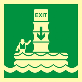 Imo sign evacuation chute