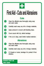 First aid cuts and abrasions