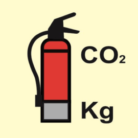 Fire extinguisher for CO2