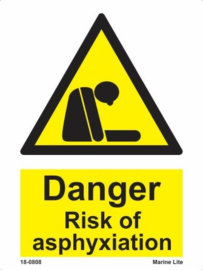 Warning risk of asphyxiation