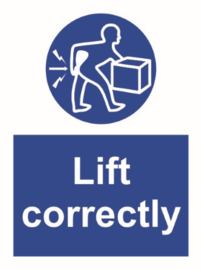Lift correctly