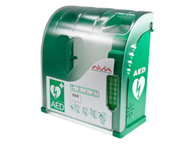 cabinet for defibrillator AIVIA 210 with  siren and heating
