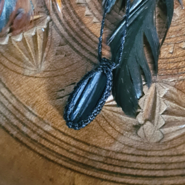 Macramé ketting Toermalijn