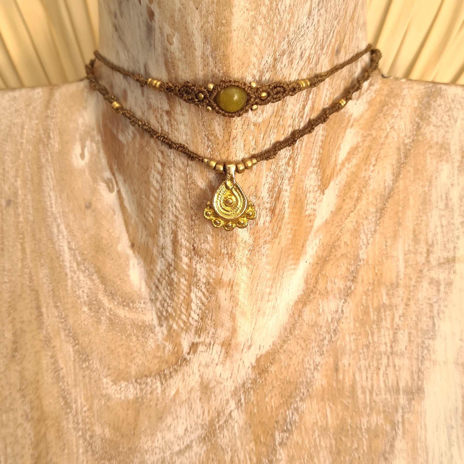 Double layered choker Serpentijn
