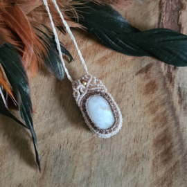 Macramé ketting Scoleciet
