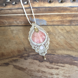 Macramé ketting Mermaid