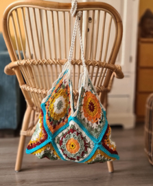 Ibiza strandtassen Granny squares