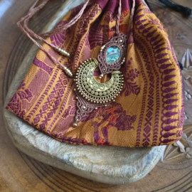 Macramé ketting Abalone schelp